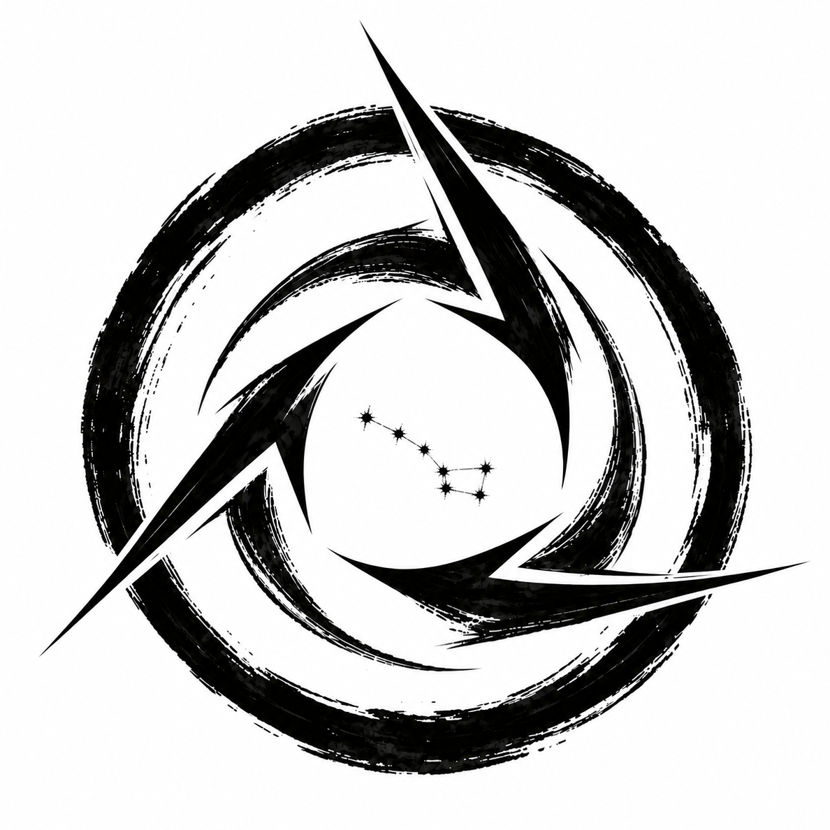 ASTRAEY celestial ink circle mark